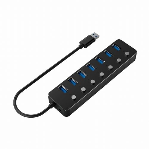 Gembird Hub USB 3.1 7xA s stikali UHB-U3P7P-01 Cene