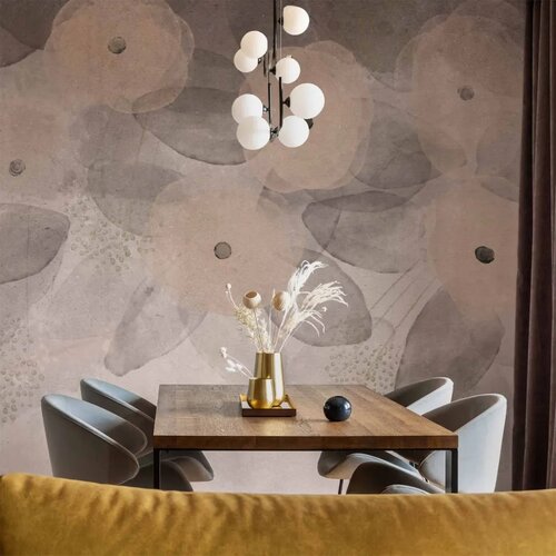  Foto tapeta - Minimalist meadow - patterns on a delicate beige textured background 500x350 Cijene