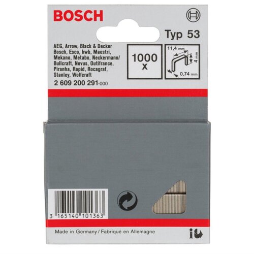 Bosch spajalica, tip 53, 11,4x0,74x4mm Slike