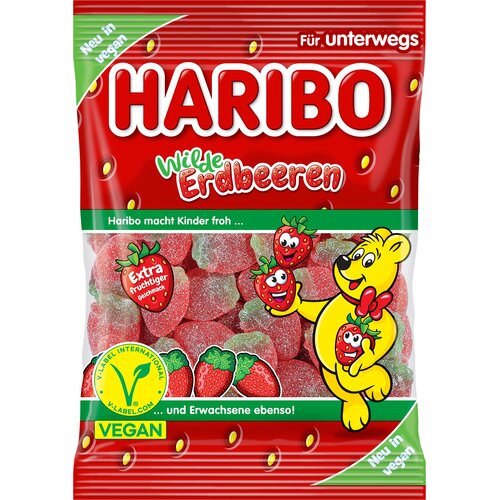 Haribo Divje jagode veganske - 175 g Slike