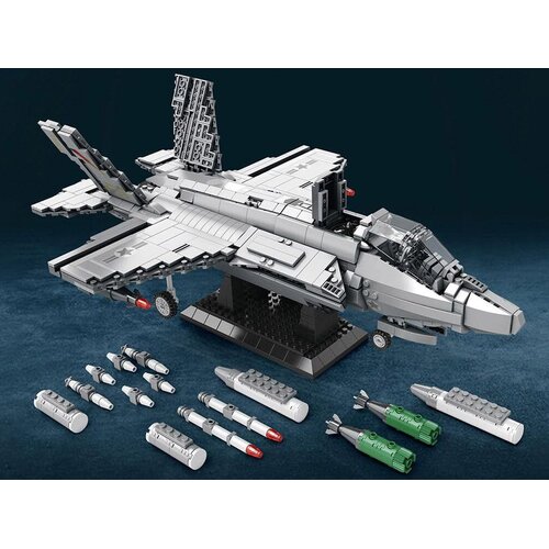  Tehnički blokovi Licencirani američki borbeni zrakoplov F-35 Lightning II 1600-dijelni ZA5799 Slike