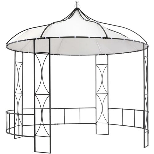 vidaXL Paviljon 300x290 cm bel okrogel Cene