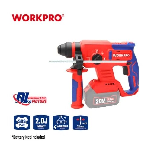 WorkPro wp390300 Aku. čekić-bu&scaron;ilica SDS+ (bez četkica), 20V ( WP390300 ) Cene