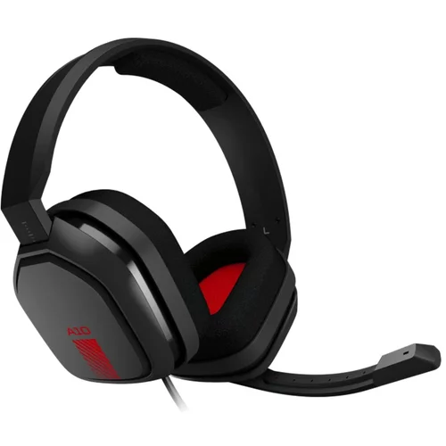  Slušalice sa mikrofonom, Logitech ASTRO A10 Wired Gaming Headset - PC - GREY/RED - 3.5 MM, 939-001530