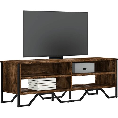TV ormarić boja dimljenog hrasta 122x34x41 cm konstruirano drvo Cijene