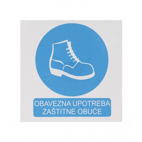 Master Naljepnica OBAVEZNA UPOTREBA ZAŠTITNE OBUĆE 10x10cm M50877 Cijene