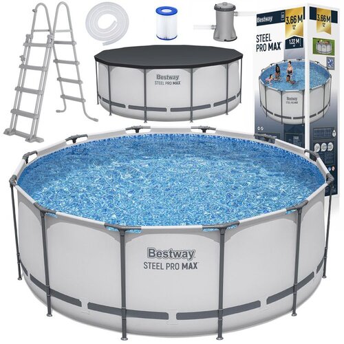 Bestway Frame Pool kompletan set Steel Pro MAX&trade; &Oslash; 366 x 122 cm uklj. filter pumpa Cijene