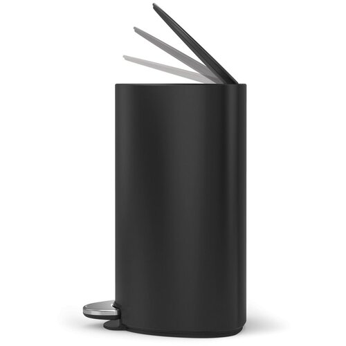 Simplehuman Mat crna metalna kanta za smeće s pedalom 6 l &amp;ndash; Slike