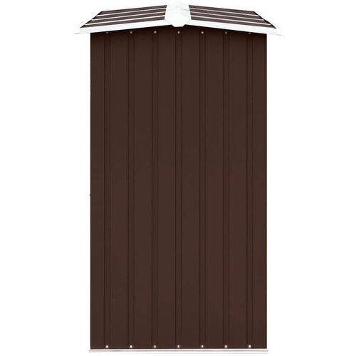  Vrtna ostava za drva od pocinčanog čelika 330x92x153 cm smeđa Slike