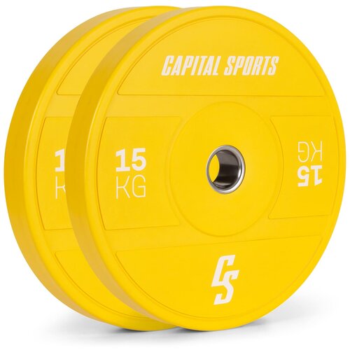 Capital Sports Nipton 2021, disk uteg, bumper plate, 2 x 15 kg, Ø 54 mm, tvrda guma Cijene