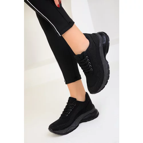Soho Women's Black-Black Sneakers 18665