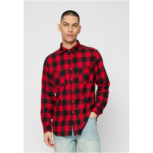 Urban Classics Plaid flannel shirt blk/red Slike
