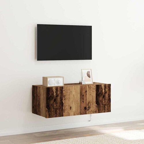 TV zidni ormar Staro drvo 80 x 35 x 31 cm Konstruirano drvo Cijene