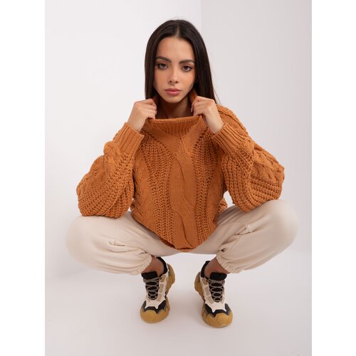 Wool Fashion Italia Sweater-AT-SW-2350.91P-light brown Cene