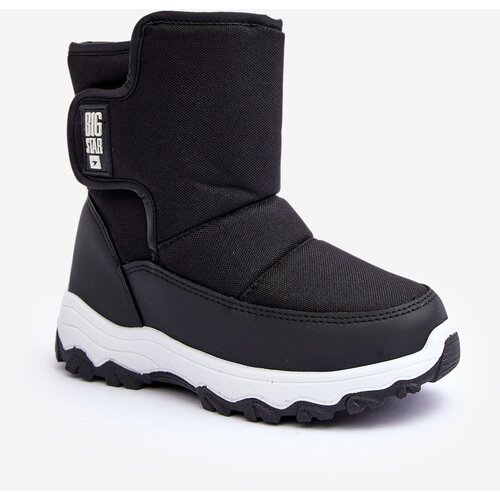 Big Star Children's Fleece-Lined Lace-Up Snow Boots Black Cene