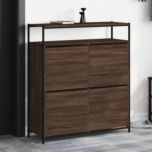 vidaXL ormarić za cipele s 4 ladice smeđa boja hrasta 100x34x112 cm Cijene