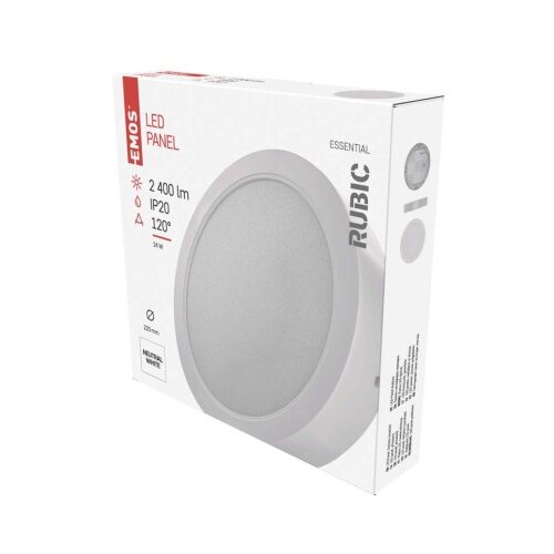  LED vgradno svetilo RUBIC, okroglo, belo, 24W, nevtralno bela Cene