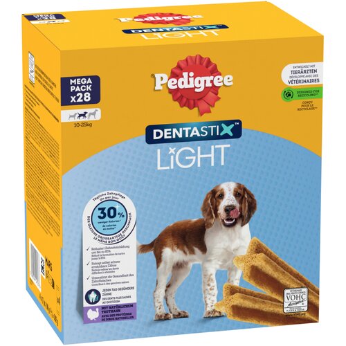 Pedigree Dentastix Light: Dental Chews za srednje pse (10 - 25 kg) - 28 komada Cijene