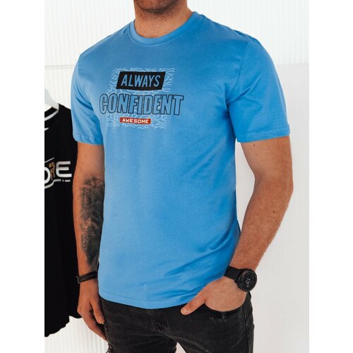 DStreet Men's T-shirt with print, blue Cene