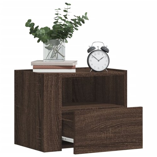 vidaXL Zidni noćni ormarići 2 kom smeđa boja hrasta 45 x 30 x 35 cm Cijene