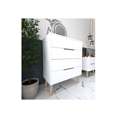 Hanah home komoda s ladicama, bijela Cene