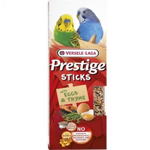 Versele-laga poslastica za manje ptice Prestige sticks Eggs&Thyme 60g Cene