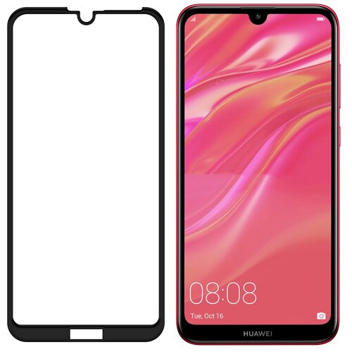  Za&amp;scaron;čitno steklo z okvirjem za Huawei Y7 2019 / Y7 Pro 2019 / Y7 Prime 2019 črno Slike
