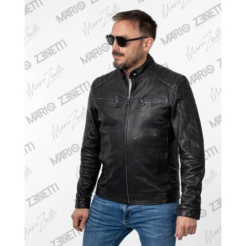 La Force Fashion mu&scaron;ka  Mario Zenetti kožna jakna Adriano - Crna Cene
