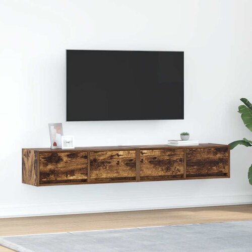 TV ormarići 2 kom boja dimljenog hrasta 80x31x25,5 cm drveni Cene