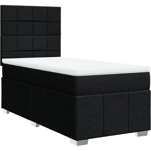 Maison Chic Box spring postelja - Vzmetna postelja z vzmetnico črna 100x200 cm blago SL23931, (21879861) Cene