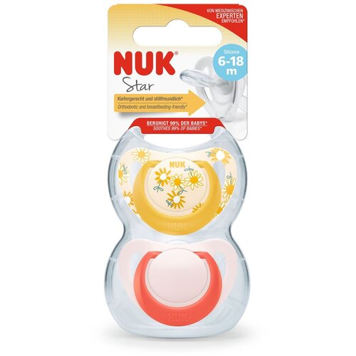 Nuk tolažilna duda - silikon Star 6-18 m, 2/1 Cene