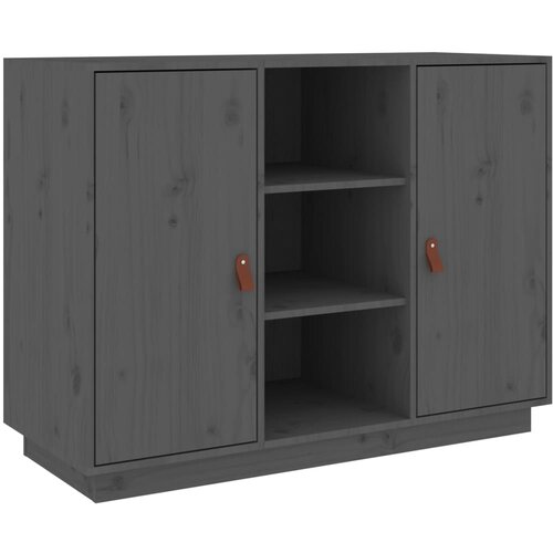 Maison Chic Komoda - Predalnik siva 100x40x75 cm trdna borovina, (21715665) Slike