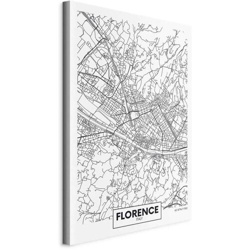  Slika - Florence Map (1 Part) Vertical 60x90 Standard Cene