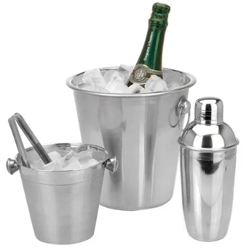 Excellent Houseware 424155 4 Piece Bar Set Stainless Steel Slike