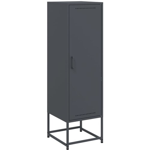 Maison Chic Visoka omara - Komoda - Predalnik antracitna 36x39x123 cm jeklo, (21716804) Slike