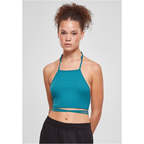 UC Ladies Ladies Rib Trapeze Cropped Top Watercolor Slike