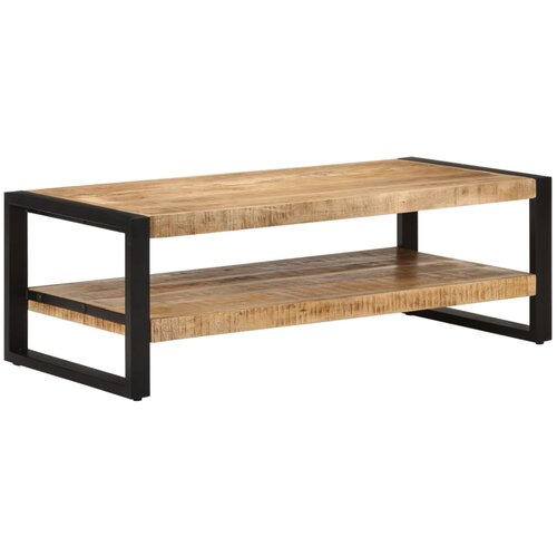 VidaXL Klubska mizica 120x55x40 cm trden mangov les Slike