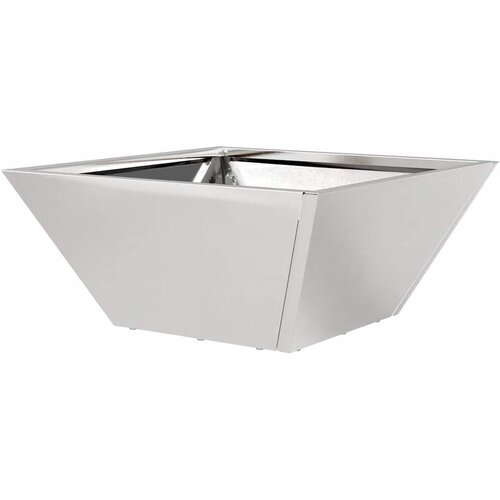  Vrtna saksija Srebrno 35 x 35 x 15 cm Nehrđajući čelik Slike