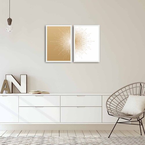 WALLXPERT Multikolor slika u okviru od MDF-a (2 komada) Cene