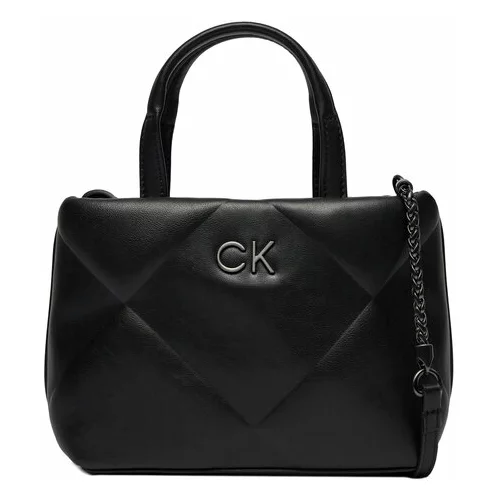 Calvin Klein Ročna torba Re-Lock Quilt Tote Mini K60K611340 Črna