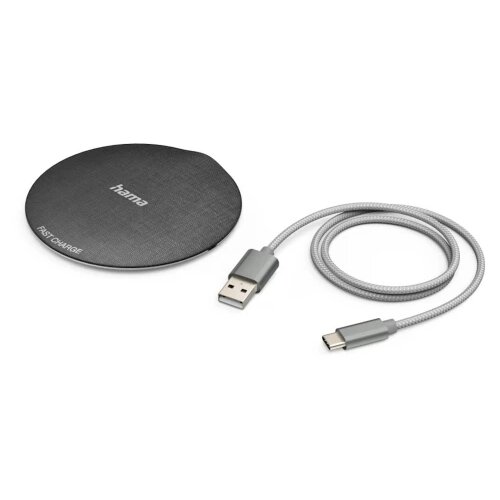 Hama Wireless punjač QI-FC10 metalni, crni 10W Cijene