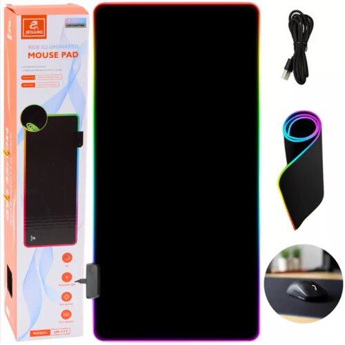 Lean Toys Podloga za tipkovnico in mi&amp;scaron;ko z LED osvetlitvijo 40x90 cm Slike