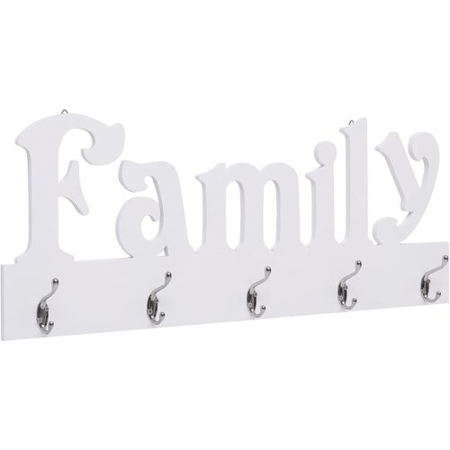 vidaXL Stenski obešalnik za plašče FAMILY 74x29,5 cm, (20768550) Cene