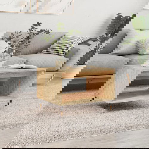 VidaXL Stolić za kavu boja hrasta sonome 60x50x40 cm konstruirano drvo Slike
