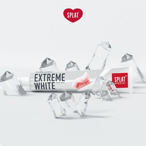 Splat Special Extreme White pasta za izbjeljivanje zuba okus Fresh Mint 75 ml Slike