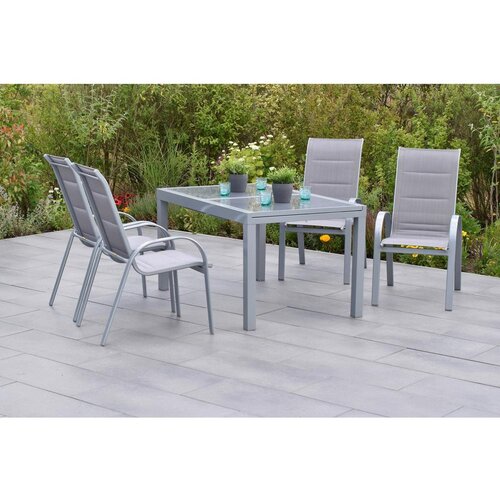 Gardenson Vrtni Set Amalfi, 5-delni, Raztegljiva Miza Slike