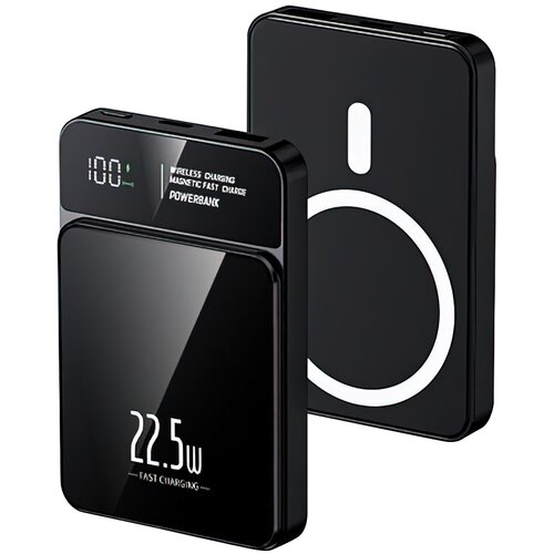  Eksterna baterija MagSafe M50, 15W PD 20W+22.5W Fast, 5000mAh, Crna Cene