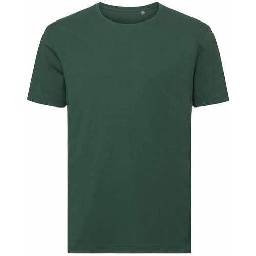 RUSSELL Zielona koszulka męska Pure Organic Slike