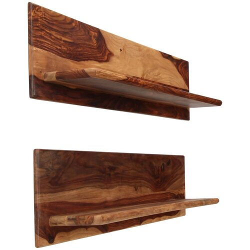 Maison Chic 2 kosi Stenske Police - Viseče police 118x26x20 cm trden palisander, (21793338) Slike