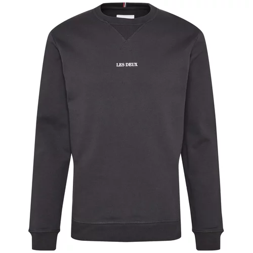 Les Deux Sweater majica 'Lens' crna / bijela
